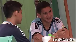 Cycling boyfriends get dirty in a shower